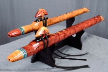 Red Mallee Burl Native American Flute, , , #K20L (5)